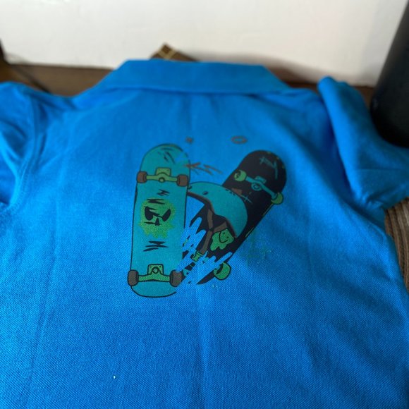 Garanimals Polo Shirt NWT Skate Board design on back - Picture 2 of 3